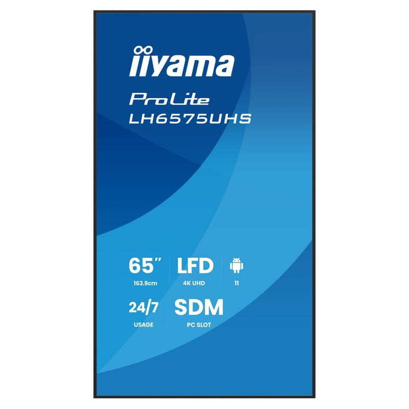 Дисплей 64.5" Iiyama ProLite LH6575UHS-B2AG IPS Black