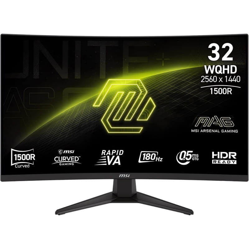 Монитор MSI 31.5" MAG 321CQF E18 VA Black Curved 180Hz