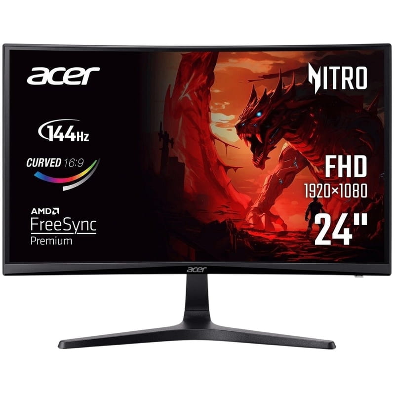 Монитор Acer 23.6" ED240QP0bi (UM.UE0EE.004) VA Black 144Hz Curved