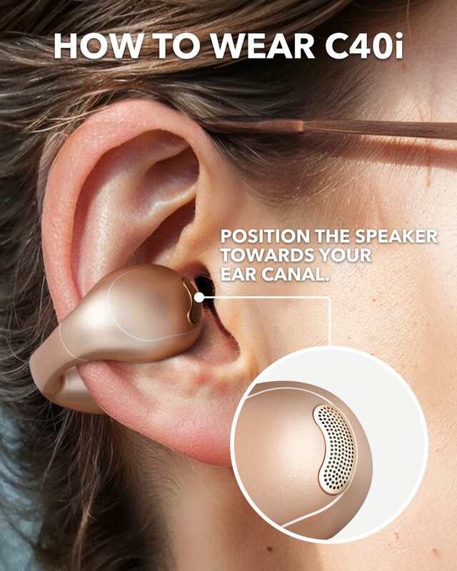 Bluetooth-гарнітура Anker SoundCore C40i Golden (A3331GB1)