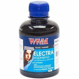 Чорнило WWM EPSON Universal Electra для Epson серій Stylus C/CX, T/TX, S/SX, Stylus Office B/BX, T/TX, Stylus Photo, Stylus Photo R/RX, T/TX, P/PX Black (EU/B) 200г
