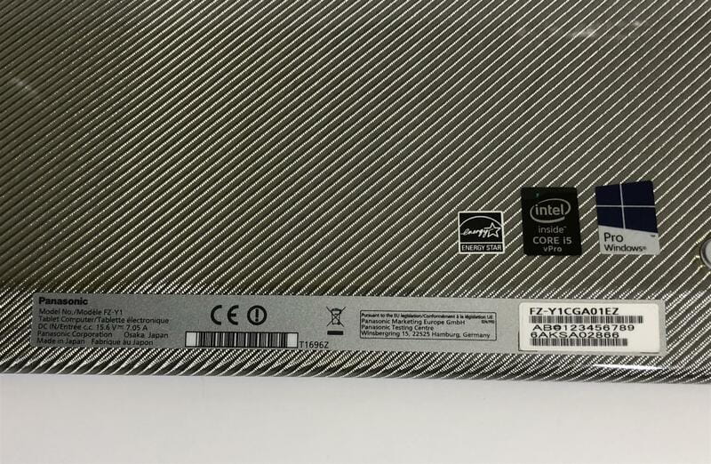 Захищений планшет Panasonic Toughpad FZ-Y1 / 20" (3840x2560) IPS Touch / i5-5300U / 8GB / 256GB SSD /  Win11Pro - Б/в