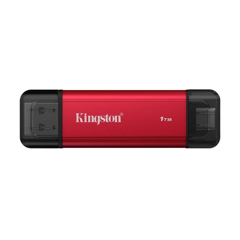 Накопичувач зовнішній SSD USB 1TB Kingston Dual Portable Red (SPSD/1TB)