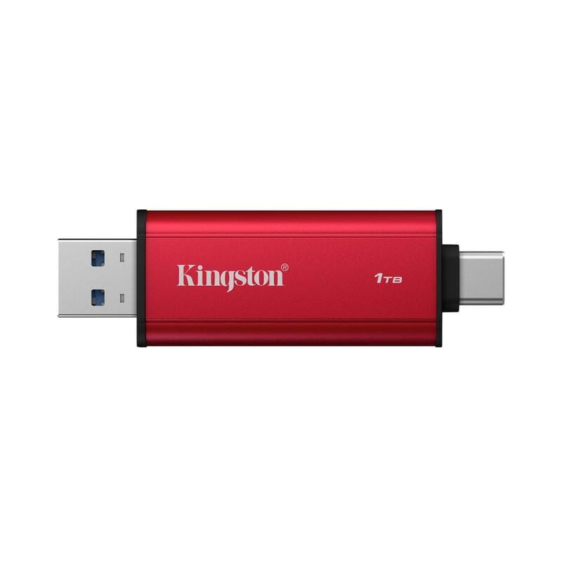 Накопичувач зовнішній SSD USB 1TB Kingston Dual Portable Red (SPSD/1TB)