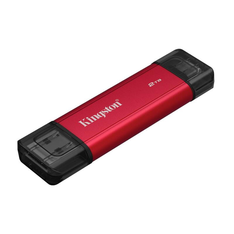 Накопитель внешний SSD USB 2TB Kingston Dual Portable Red (SPSD/2TB)