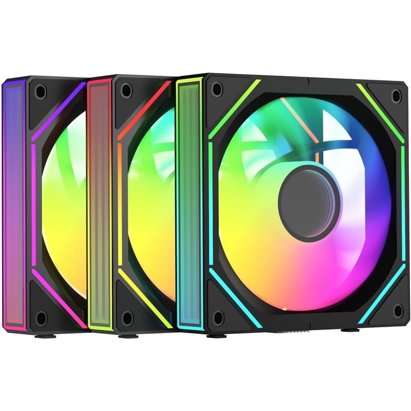 Вентилятор Ocypus Gamma F12 UNI ARGB Black 3 Pack (GAMMA-F12-BK3AM00U-GL)