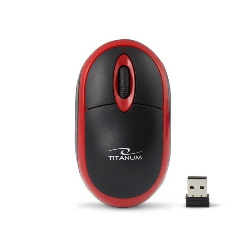 Мышь беспроводная Esperanza Titanum TM116R Black-Red USB