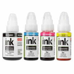 Комплект чорнил CW Canon GI-40 PIXMA GM2040/G5040/G604 BK/С/M/Y (CW-CP40/CW40SET01) 135мл+3х70мл