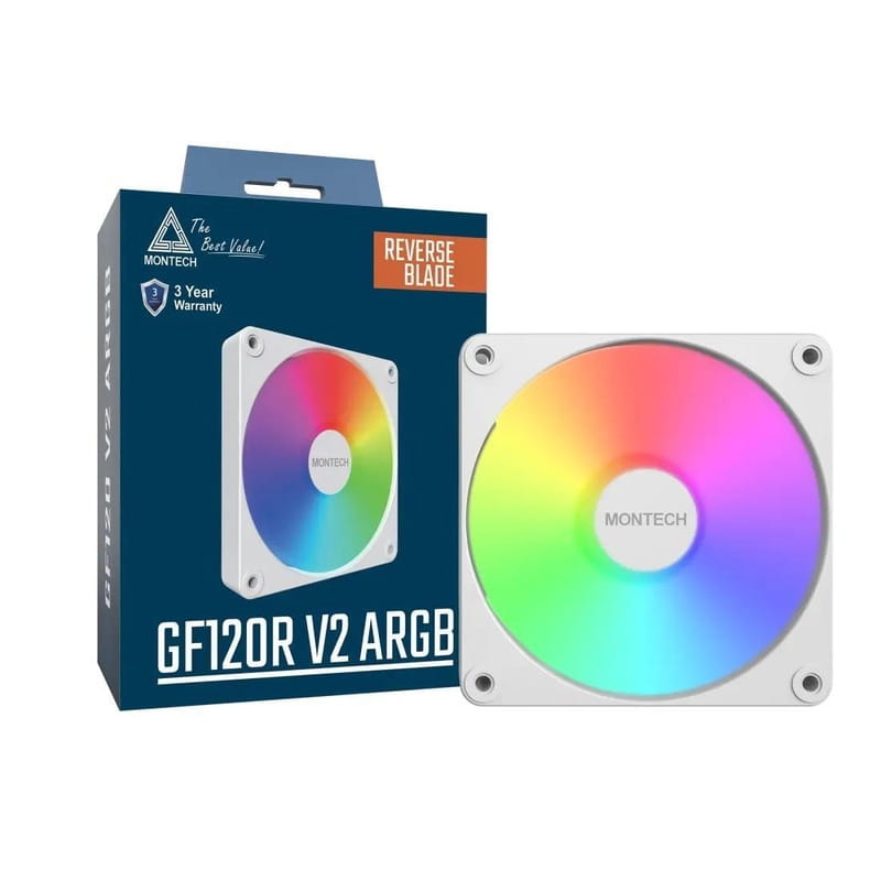 Вентилятор Montech GF120R V2 ARGB PWM (W) White