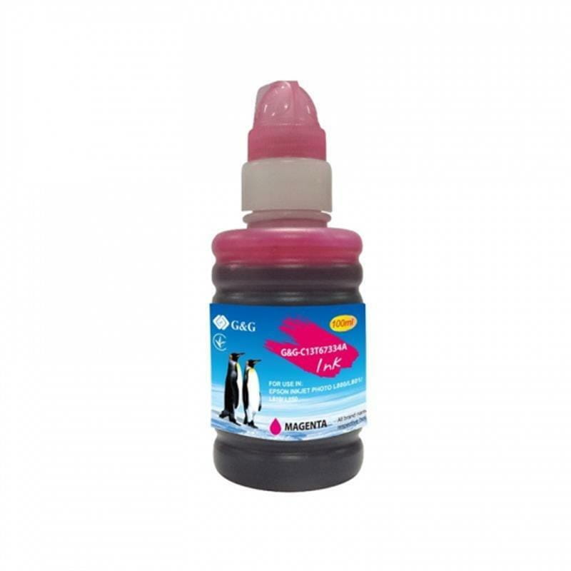 Чорнило G&G Epson L800/L810/L850 (Magenta) (G&G-C13T67334A) (T6733) 100мл