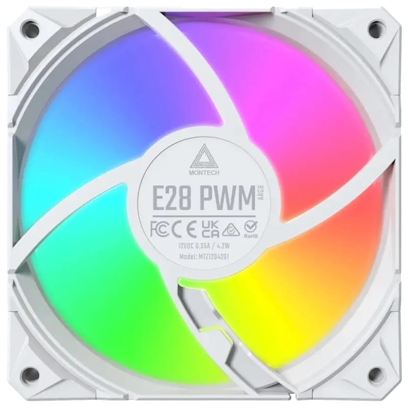 Вентилятор Montech E28 ARGB 3 PACK (W) White