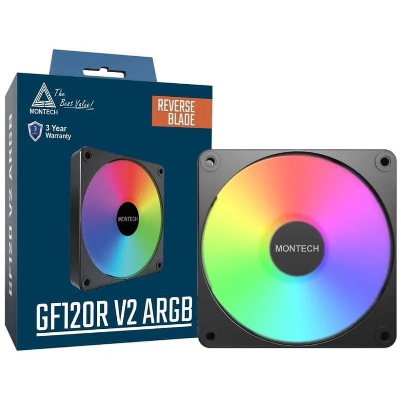 Вентилятор Montech GF120R V2 ARGB PWM (B) Black