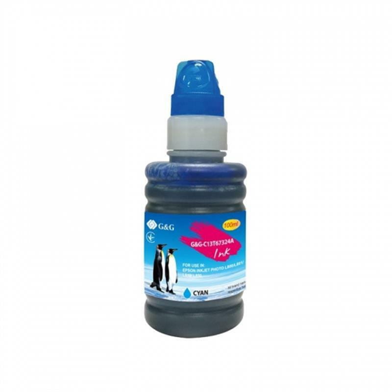 Чорнило G&G Epson L800/L810/L850 (Cyan) (G&G-C13T67324A) (T6732) 100мл