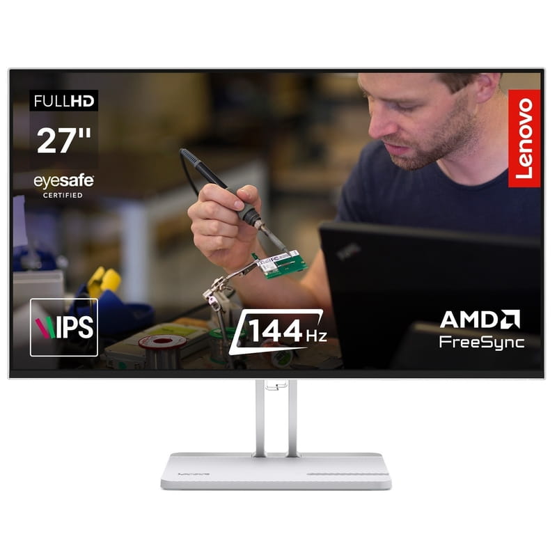Монітор Lenovo 27" L27-4C (67DEKAC1UA) IPS Grey 144Hz
