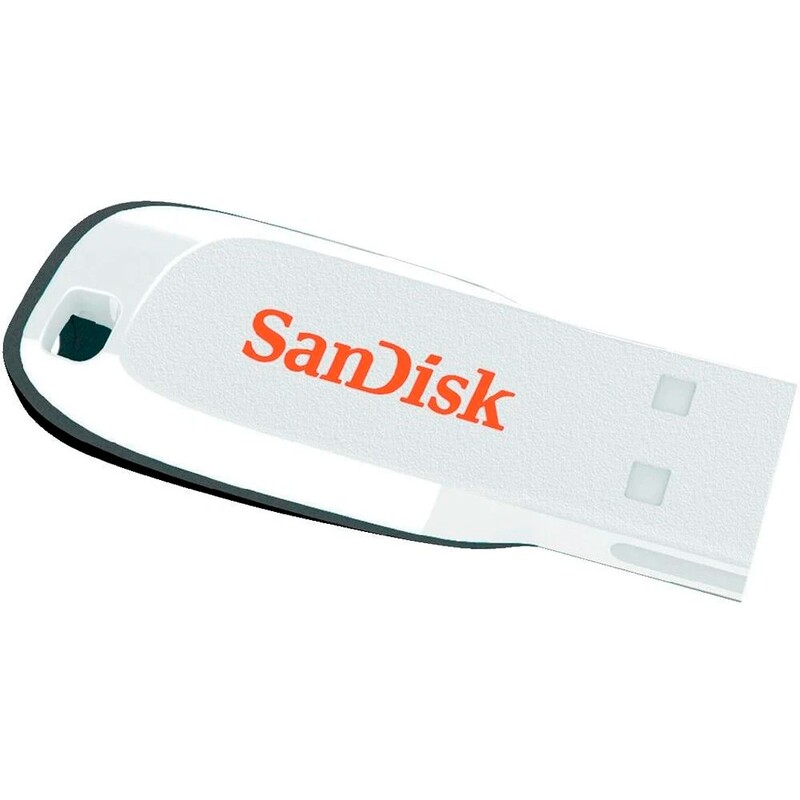 Флеш-накопитель USB 16GB SanDisk Cruzer Blade White (SDCZ50C-016G-B35W)