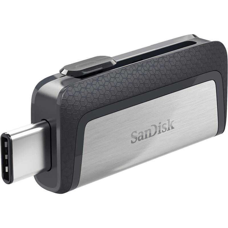 Флеш-накопитель USB3.1 128GB Type-C SanDisk Ultra Dual Silver (SDDDC2-128G-G46)