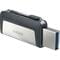 Фото - Флеш-накопитель USB3.1 128GB Type-C SanDisk Ultra Dual Silver (SDDDC2-128G-G46) | click.ua