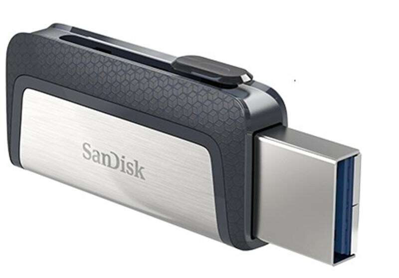 Флеш-накопитель USB3.1 32GB OTG Type-C SanDisk Ultra Dual Silver/Black (SDDDC2-032G-G46)