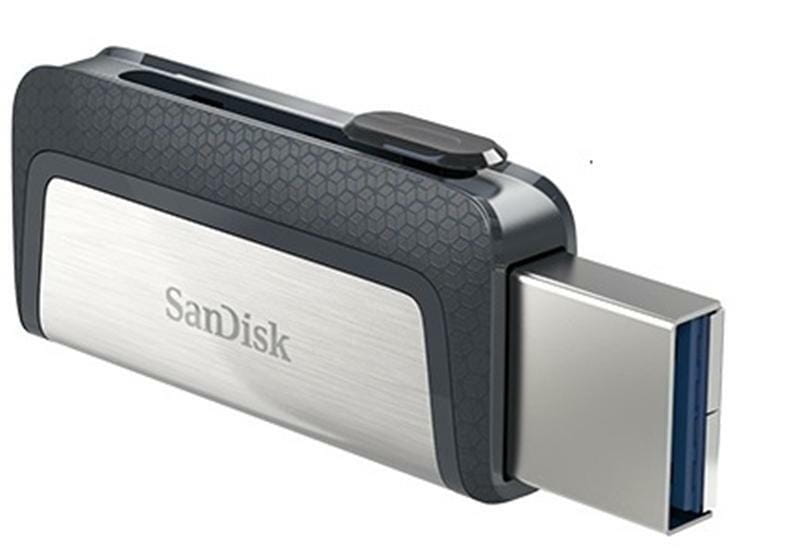 Флеш-накопитель USB3.1 32GB OTG Type-C SanDisk Ultra Dual Silver/Black (SDDDC2-032G-G46)
