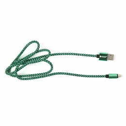 Кабель PowerPlant USB - microUSB, 1м Green (CA910229)