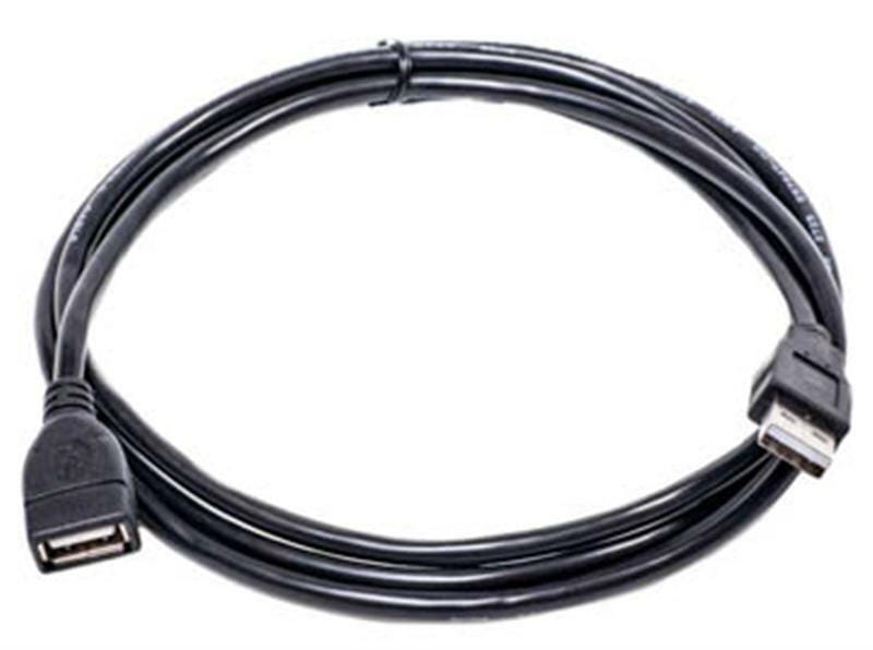 Кабель PowerPlant (KD00AS1189) USB2.0(AF)-USB2.0(AM), 1.5м, Black