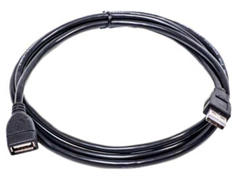 Кабель PowerPlant (KD00AS1189) USB2.0(AF)-USB2.0(AM), 1.5м, Black