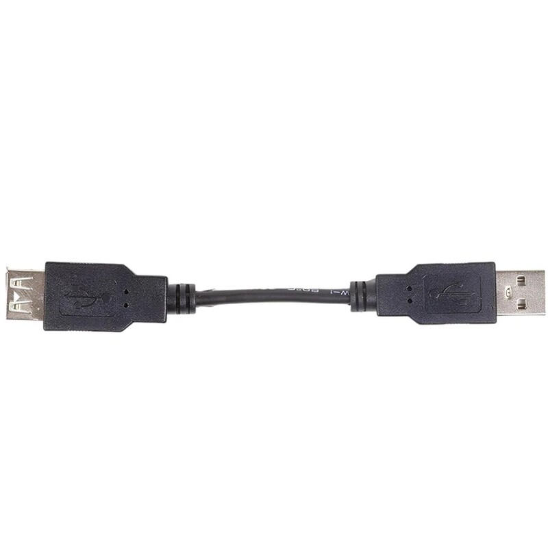 Кабель PowerPlant (KD00AS1209) USB2.0(AF)-USB2.0(AM), 0.1м, Black