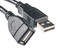 Фото - Кабель PowerPlant (KD00AS1209) USB2.0(AF)-USB2.0(AM), 0.1м, Black | click.ua