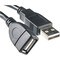 Фото - Кабель PowerPlant (KD00AS1211) USB2.0(AF)-USB2.0(AM), 3м, One ferrite, Black | click.ua
