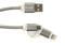 Фото - Кабель PowerPlant Quick Charge 2A 2-в-1 cotton USB 2.0 AM – Lightning/Micro, 2м, Grey (CA910496) | click.ua