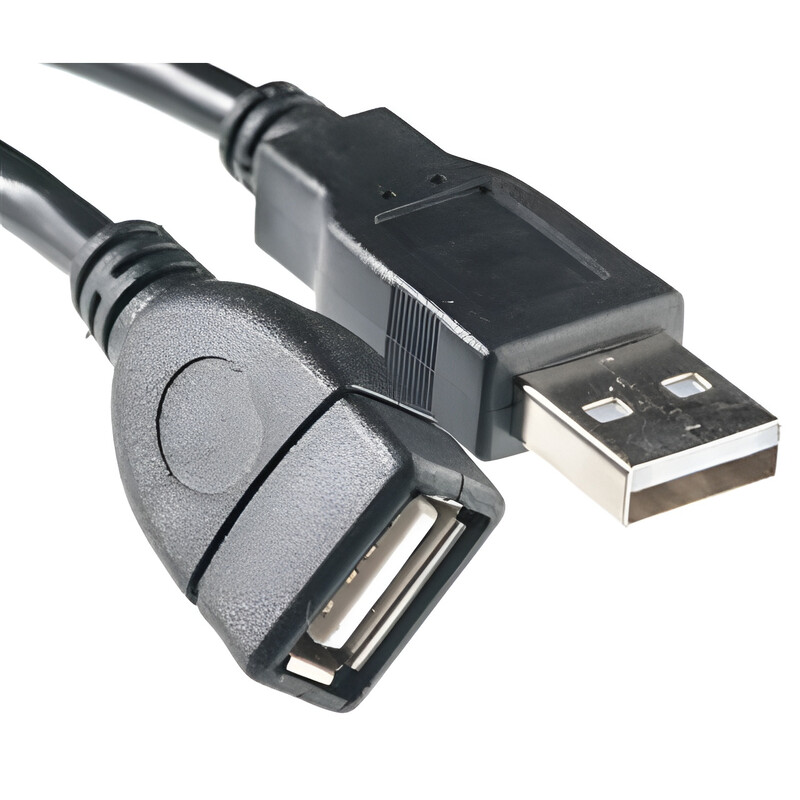 Кабель PowerPlant (CA910694) USB2.0(AF)-USB2.0(AM), 1м, феррит