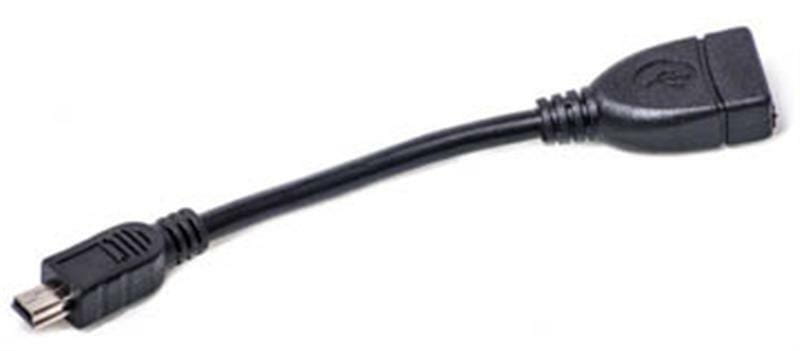 Кабель PowerPlant (KD00AS1232) USB2.0(AF)-MicroUSB(AM), OTG, 0.1м, Black