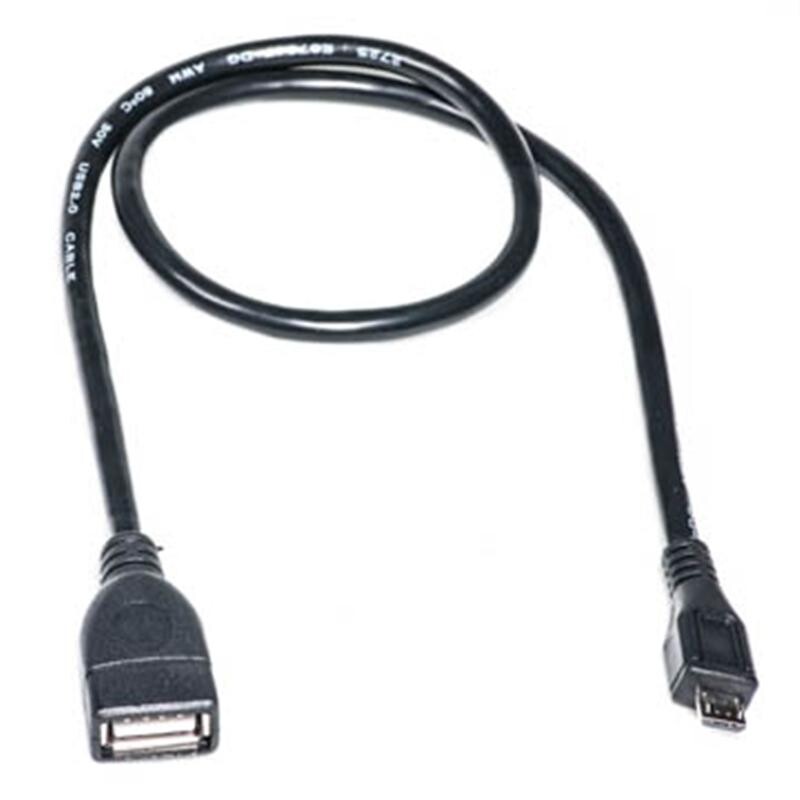 Кабель PowerPlant (KD00AS1233) USB2.0(AF)-MicroUSB(AM), OTG, 0.5м, Black