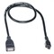 Фото - Кабель PowerPlant (KD00AS1233) USB2.0(AF)-MicroUSB(AM), OTG, 0.5м, Black | click.ua