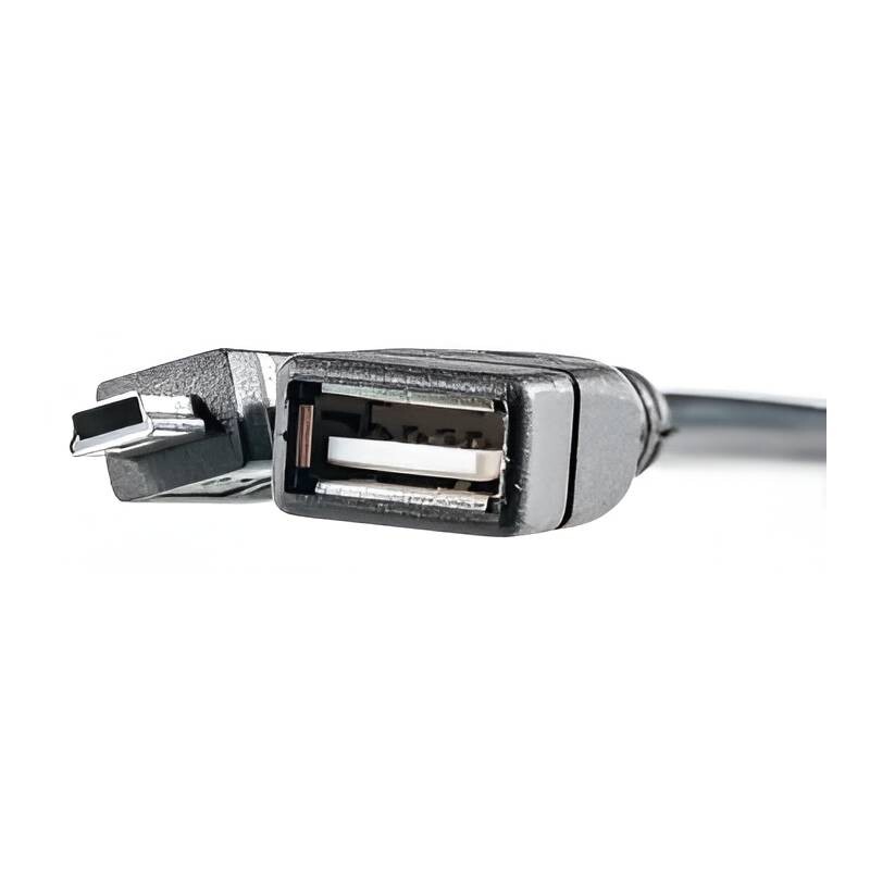 Кабель PowerPlant (KD00AS1234) USB2.0(AF)-MiniUSB(AM), OTG, 0.1м, Black