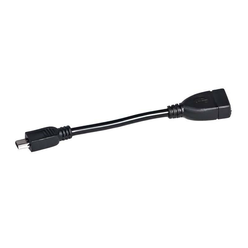 Кабель PowerPlant (KD00AS1234) USB2.0(AF)-MiniUSB(AM), OTG, 0.1м, Black