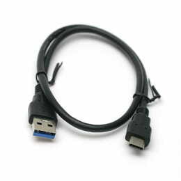Кабель PowerPlant (KD00AS1253) USB3.0(AM)-USB Type-C(M), 0.5м, Black