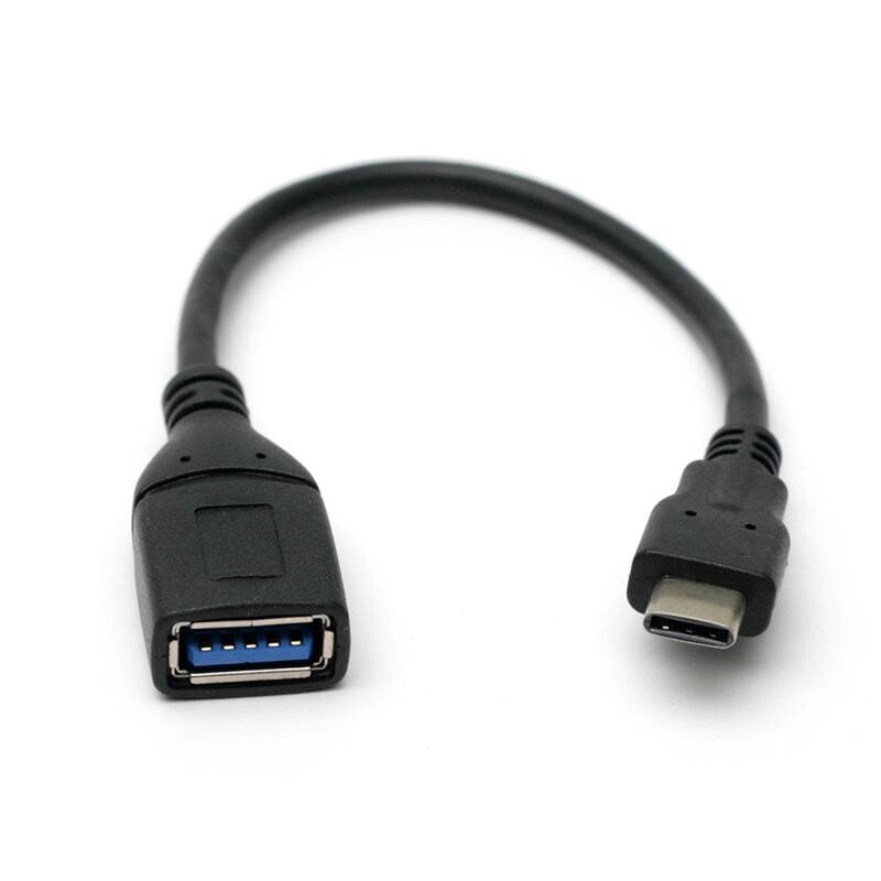 Кабель PowerPlant (KD00AS1257) USB3.0 Type-C(M)-USB3.0(AF), 0.1м, Black