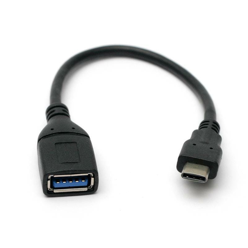 Кабель PowerPlant (KD00AS1257) USB3.0 Type-C(M)-USB3.0(AF), 0.1м, Black