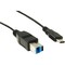 Фото - Кабель PowerPlant (KD00AS1275) USB3.0 Type-C(M)-USB(BM), 1 м, Black | click.ua