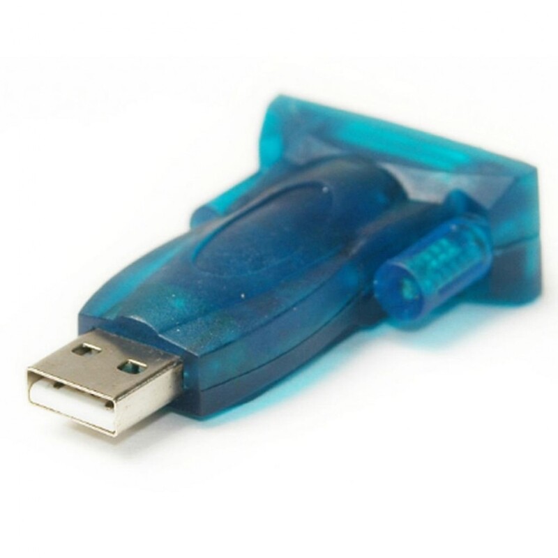 Перехідник PowerPlant (KD00AS1286) USB2.0(AM)-COM(M), Blue