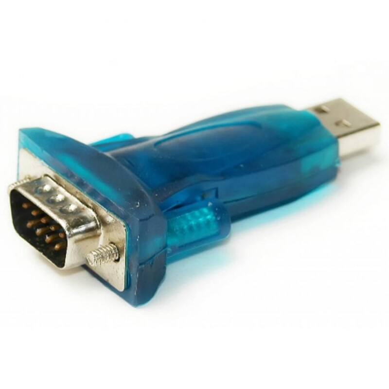 Перехідник PowerPlant (KD00AS1286) USB2.0(AM)-COM(M), Blue