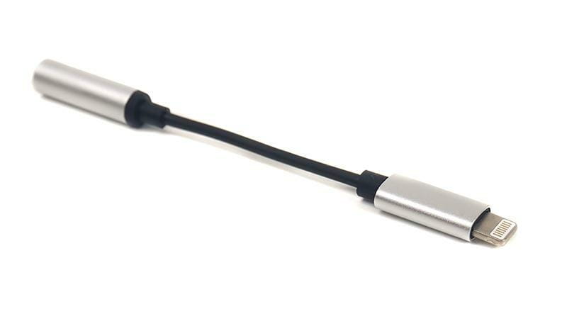 Адаптер PowerPlant Lightning-Jack 3.5 мм, 0.1м Silver (CA910366)