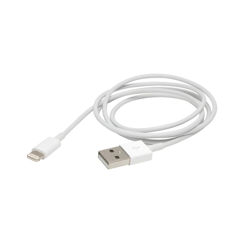 Кабель PowerPlant USB-Lightning, 1м White (DV00DV4042)