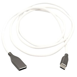 Кабель PowerPlant USB-USB Type-C, 1м White (CA910717)