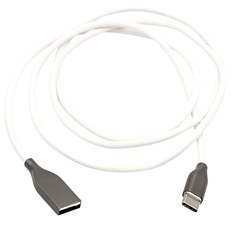Кабель PowerPlant USB-USB Type-C, 1м White (CA910717)