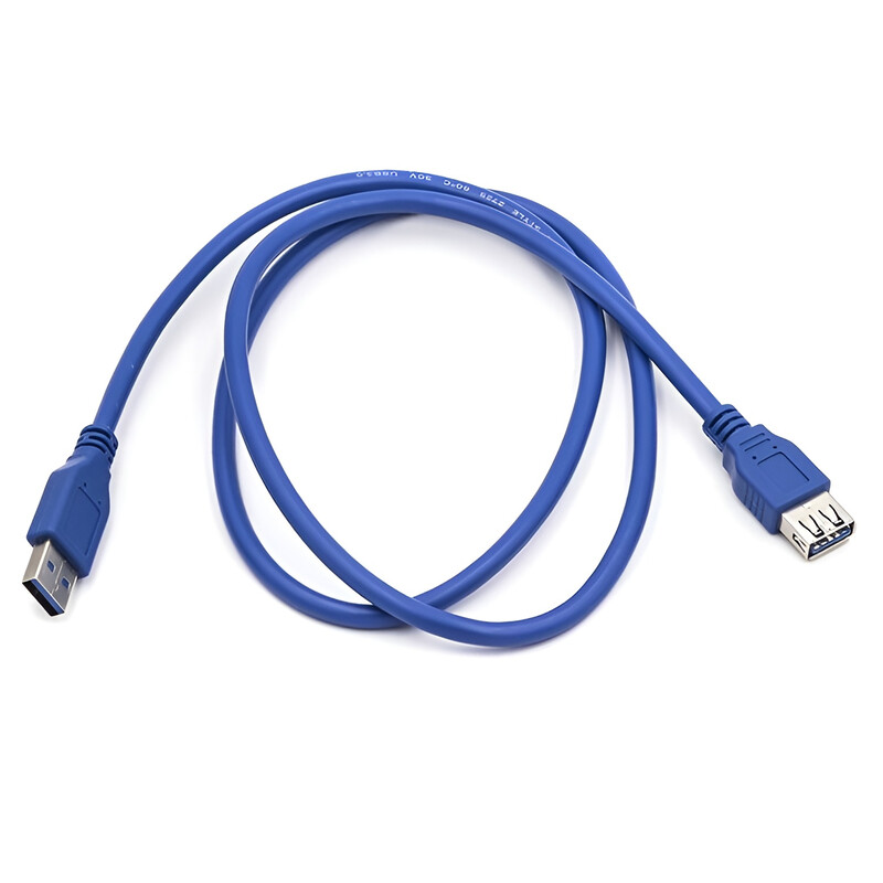 Кабель PowerPlant (CA911134) USB 3.0 AF - AM, 1м, синій