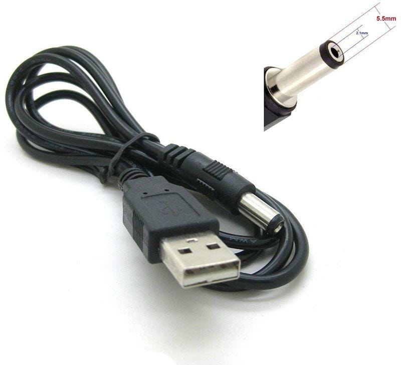 Кабель PowerPlant (CA911356) USB 2.0 AM - DC 5.5 , 1.5м, черный