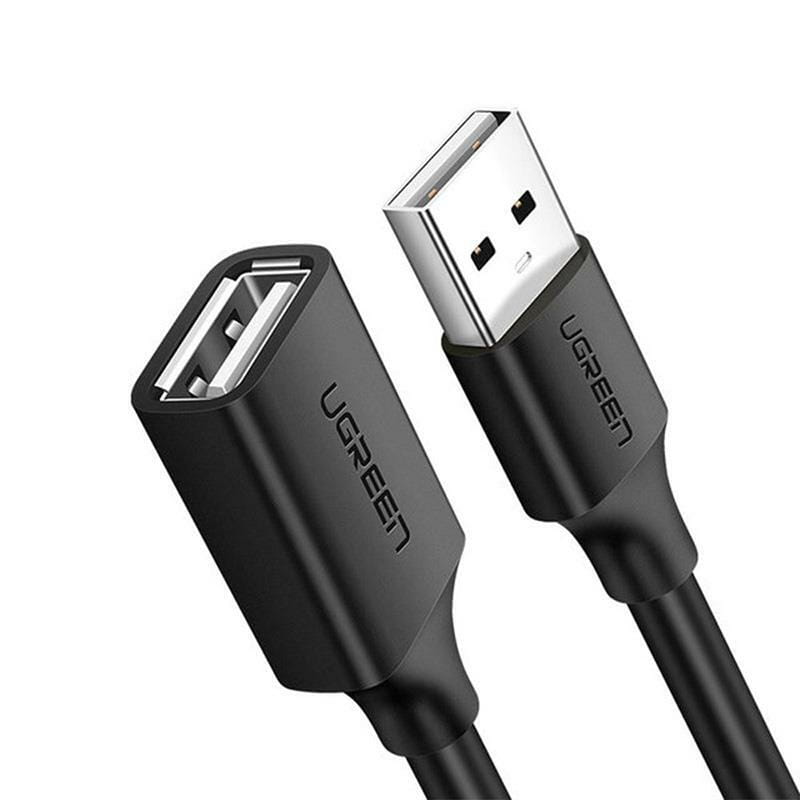 Кабель-удлинитель Ugreen US103 USB - USB (AM-AF), 2 м, Black (10316)