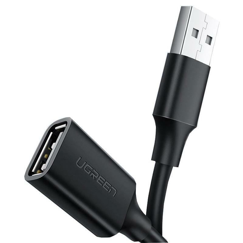 Кабель-удлинитель Ugreen US103 USB - USB (AM-AF), 2 м, Black (10316)